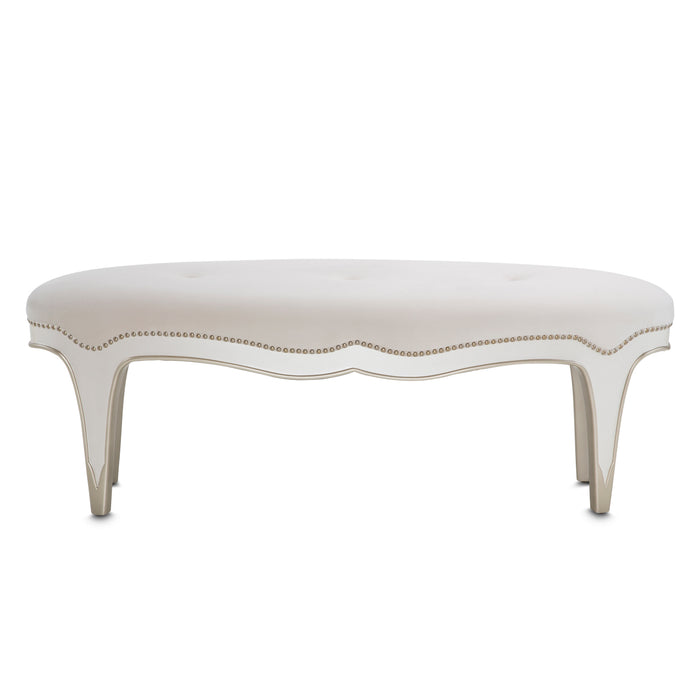 AICO Furniture - London Place Accent Bench in Creamy Pearl - N9004904-112