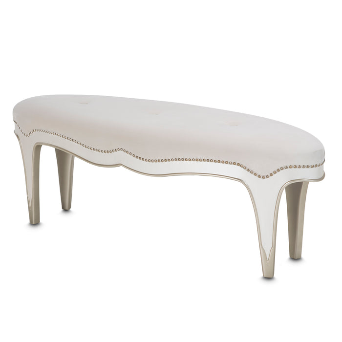 AICO Furniture - London Place Accent Bench in Creamy Pearl - N9004904-112