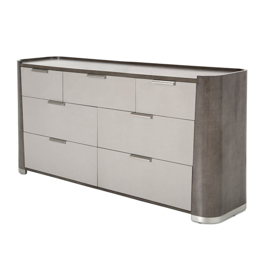 AICO Furniture - Roxbury Park Dresser with Mirror in Slate - N9006050SA-260-220 - GreatFurnitureDeal