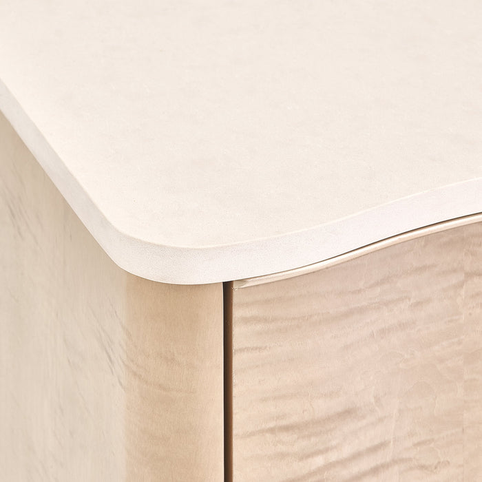 AICO Furniture - Malibu Crest Nightstand in Blush - N9007040-131