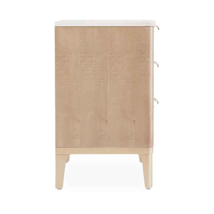 AICO Furniture - Malibu Crest Nightstand in Blush - N9007040-131