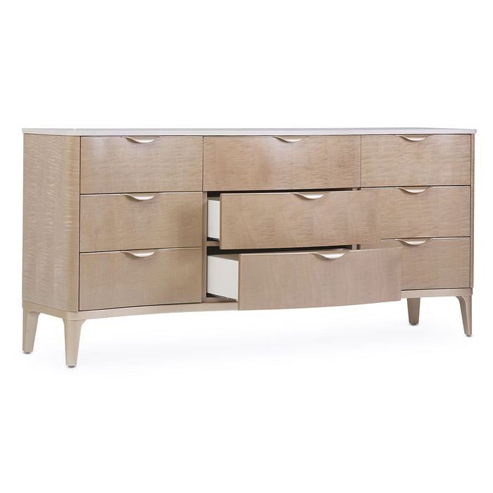 AICO Furniture - Malibu Crest Dresser in Blush - N9007050SA-131 - GreatFurnitureDeal