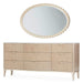 AICO Furniture - Malibu Crest Dresser with Mirror in Blush - N9007050SA-260-131 - GreatFurnitureDeal