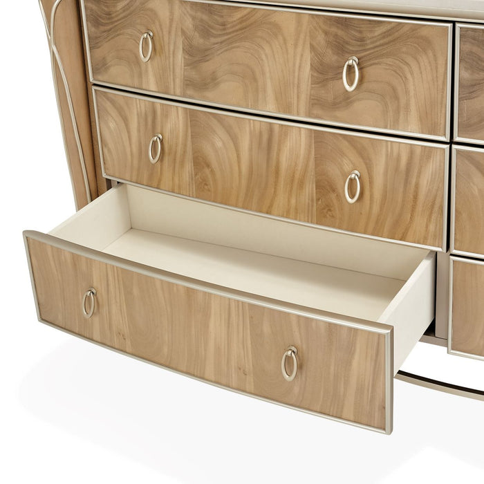 AICO Furniture - Villa Cherie Dresser in Caramel - N9008050SA-134 - GreatFurnitureDeal