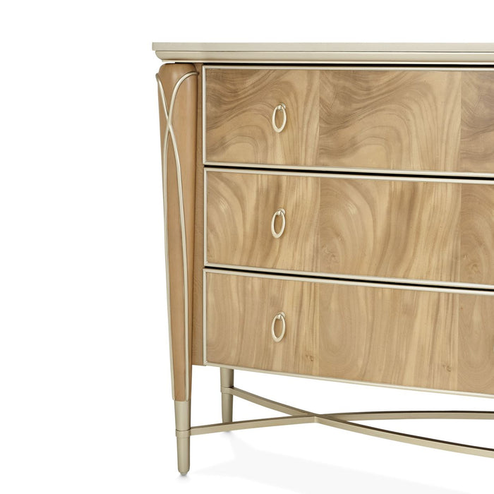 AICO Furniture - Villa Cherie Dresser in Caramel - N9008050SA-134 - GreatFurnitureDeal