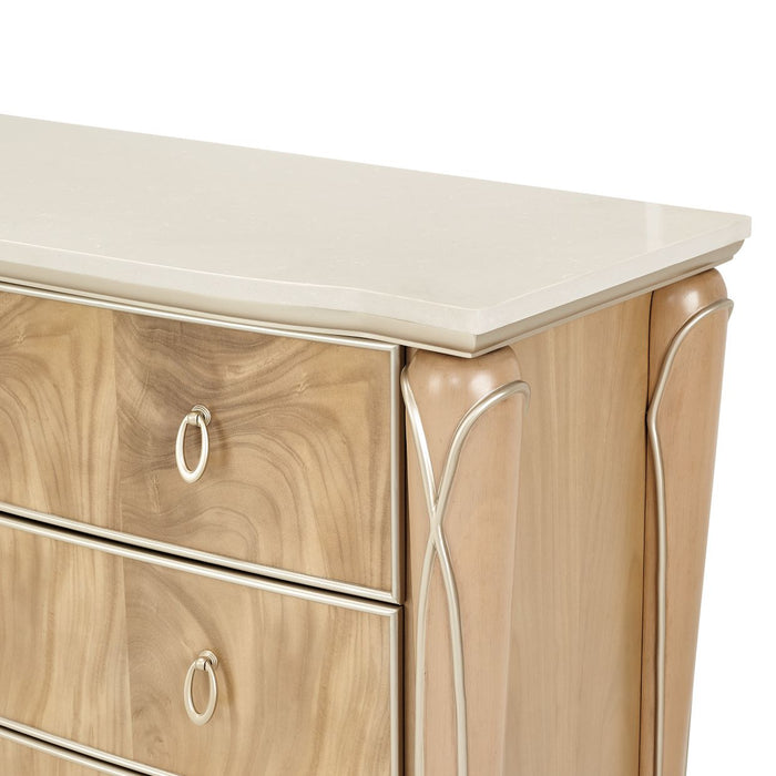 AICO Furniture - Villa Cherie Dresser in Caramel - N9008050SA-134 - GreatFurnitureDeal