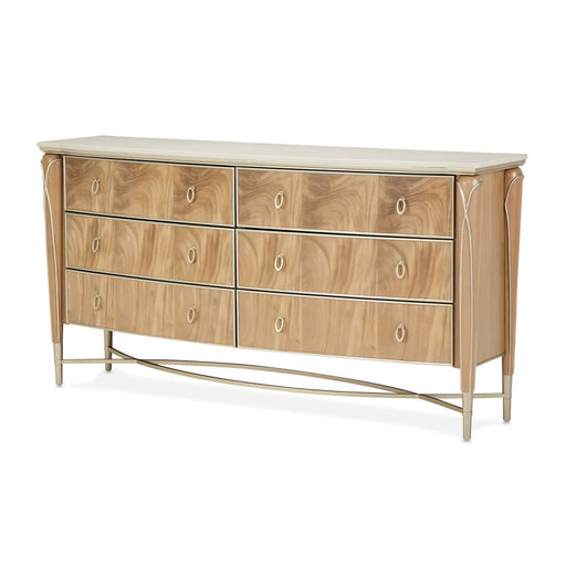 AICO Furniture - Villa Cherie Dresser in Caramel - N9008050SA-134 - GreatFurnitureDeal