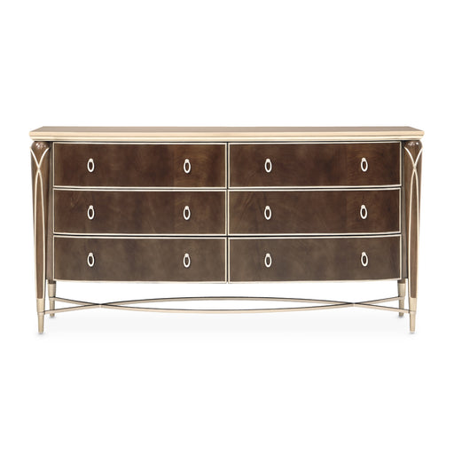 AICO Furniture - Villa Cherie Dresser in Hazelnut - N9008050SA-410 - GreatFurnitureDeal