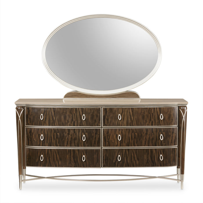 AICO Furniture - Villa Cherie Dresser in Hazelnut - N9008050SA-410 - GreatFurnitureDeal