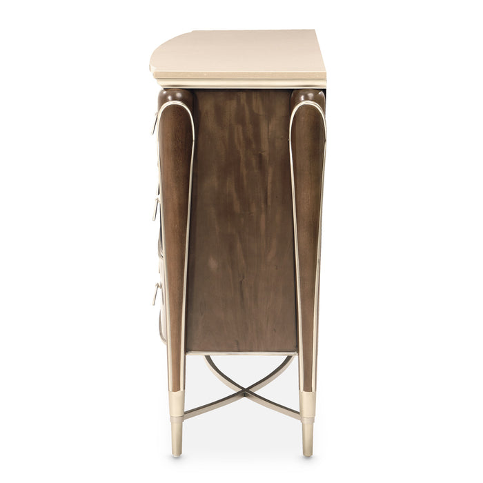 AICO Furniture - Villa Cherie Dresser in Hazelnut - N9008050SA-410 - GreatFurnitureDeal
