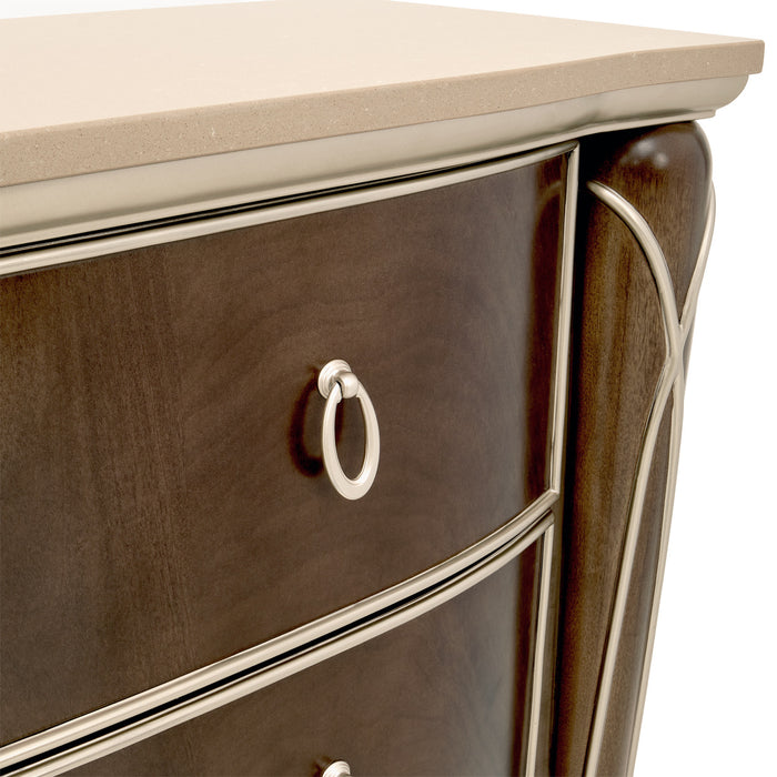 AICO Furniture - Villa Cherie Dresser in Hazelnut - N9008050SA-410 - GreatFurnitureDeal