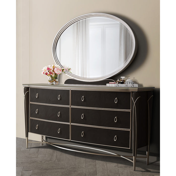 AICO Furniture - Villa Cherie Dresser in Hazelnut - N9008050SA-410 - GreatFurnitureDeal