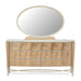 AICO Furniture - Villa Cherie Dresser with Mirror in Caramel - N9008050SA-60-134 - GreatFurnitureDeal