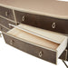 AICO Furniture - Villa Cherie Dresser with Mirror in Hazelnut - N9008050SA-60-410 - GreatFurnitureDeal