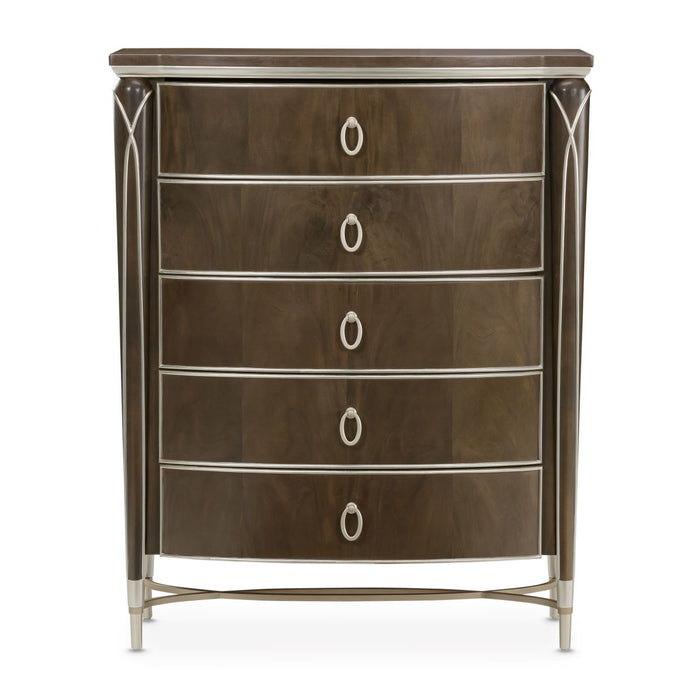 AICO Furniture - Villa Cherie Highboy Chest in Hazelnut - N9008070SA-410