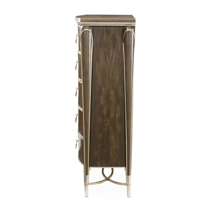 AICO Furniture - Villa Cherie Highboy Chest in Hazelnut - N9008070SA-410