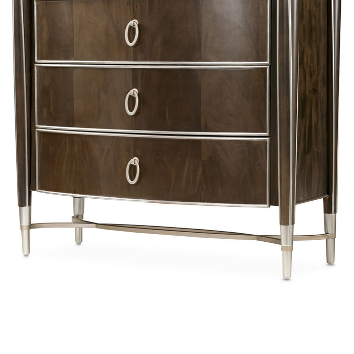 AICO Furniture - Villa Cherie Highboy Chest in Hazelnut - N9008070SA-410
