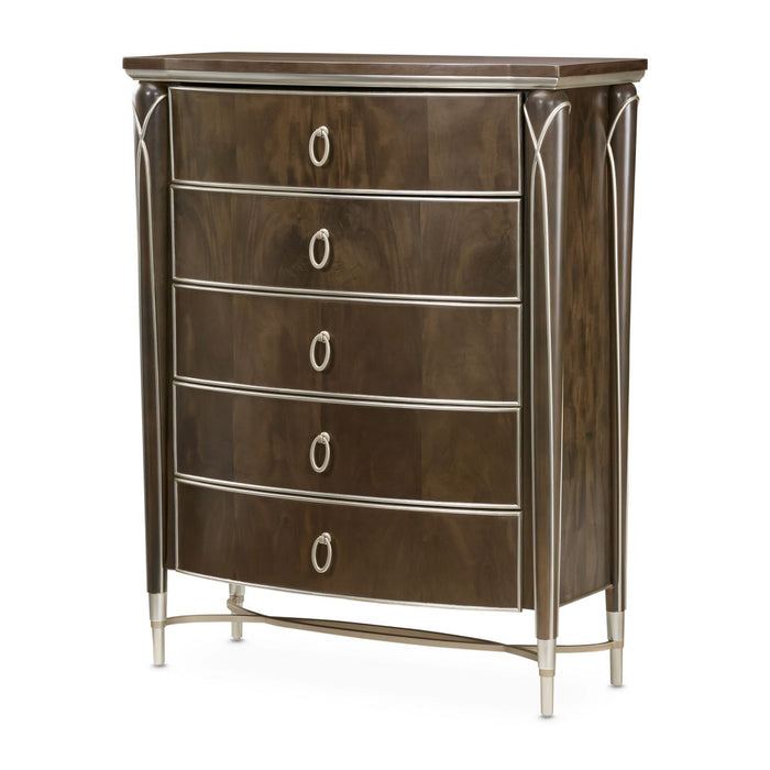 AICO Furniture - Villa Cherie Highboy Chest in Hazelnut - N9008070SA-410