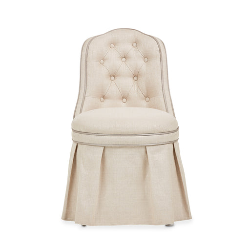 AICO Furniture - Villa Cherie Tufted Vanity Chair in Hazelnut - N9008804R-000 - GreatFurnitureDeal
