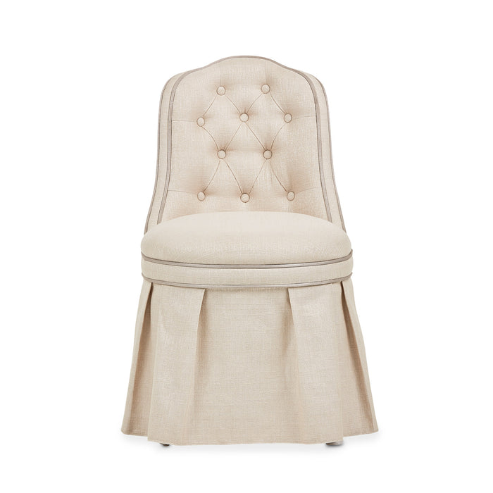 AICO Furniture - Villa Cherie Tufted Vanity Chair in Hazelnut - N9008804R-000