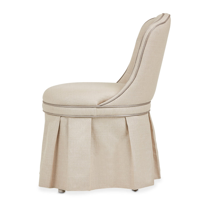 AICO Furniture - Villa Cherie Tufted Vanity Chair in Hazelnut - N9008804R-000