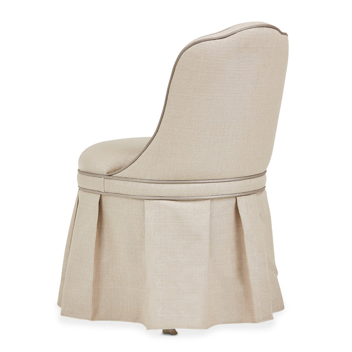 AICO Furniture - Villa Cherie Tufted Vanity Chair in Hazelnut - N9008804R-000
