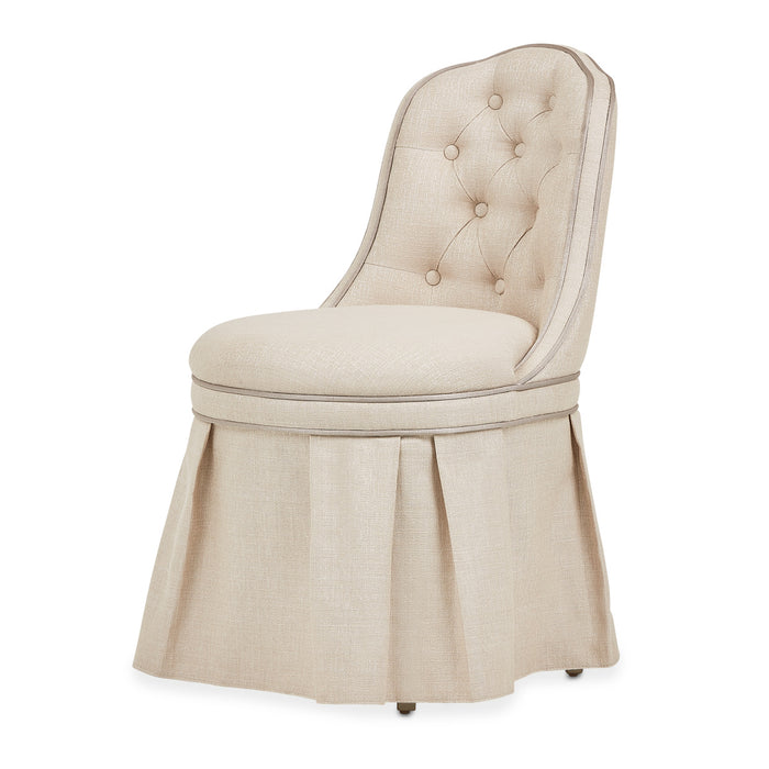 AICO Furniture - Villa Cherie Tufted Vanity Chair in Hazelnut - N9008804R-000
