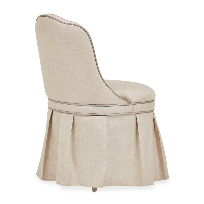 AICO Furniture - Villa Cherie Tufted Vanity Chair in Hazelnut - N9008804R-000