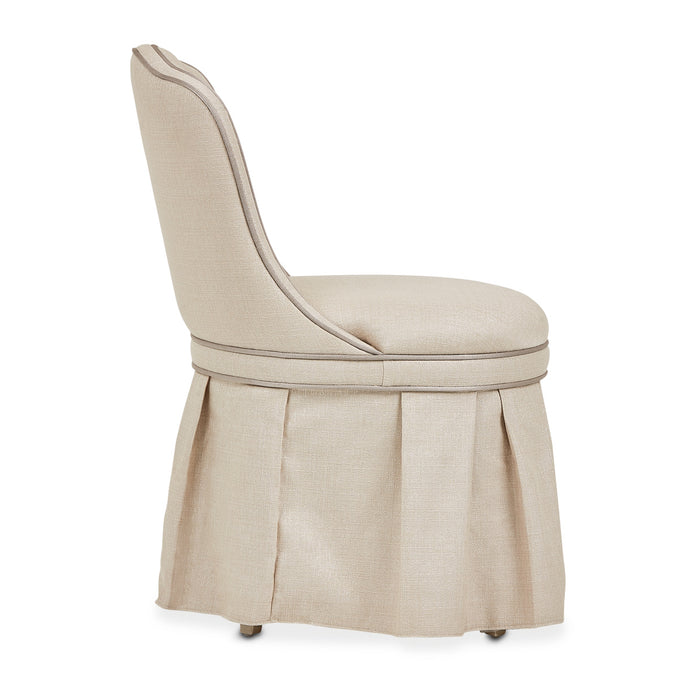 AICO Furniture - Villa Cherie Tufted Vanity Chair in Hazelnut - N9008804R-000