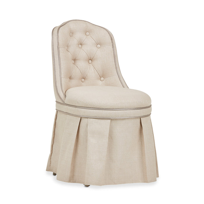 AICO Furniture - Villa Cherie Tufted Vanity Chair in Hazelnut - N9008804R-000