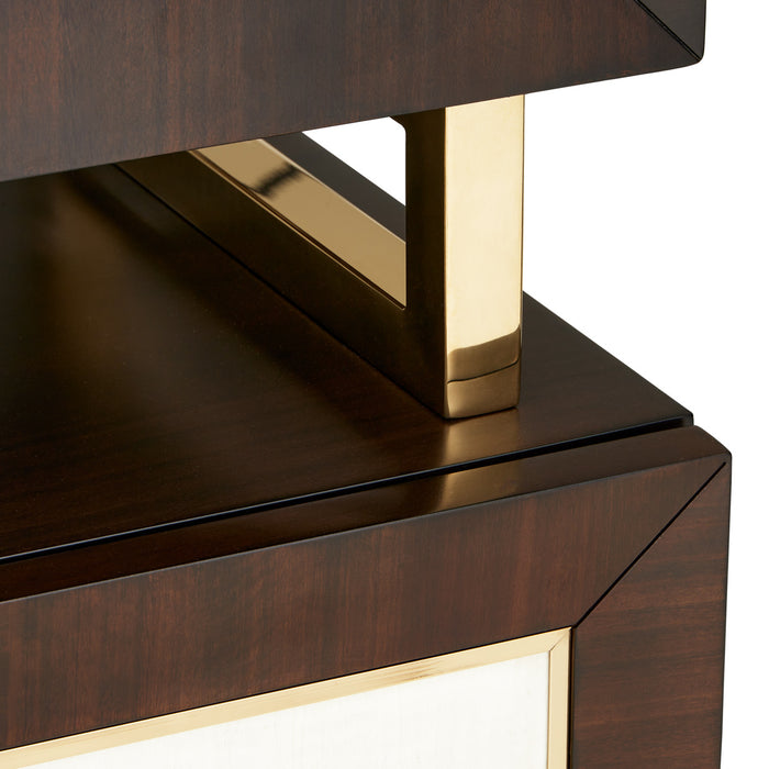 AICO Furniture - Belmont Place China Cabinet in Espresso - N9085005-06-409 - GreatFurnitureDeal