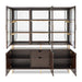AICO Furniture - Belmont Place China Cabinet in Espresso - N9085005-06-409 - GreatFurnitureDeal