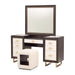 AICO Furniture - Belmont Place Vanity Set with Mirror & Bench in Espresso - N9085058-VAN3-409 - GreatFurnitureDeal