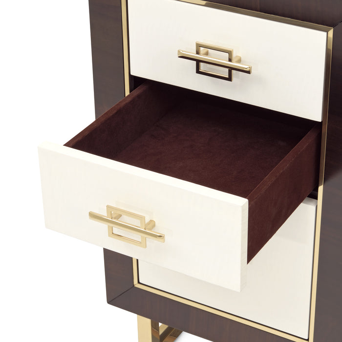 AICO Furniture - Belmont Place Vanity Desk in Espresso - N9085058SA-409 - GreatFurnitureDeal