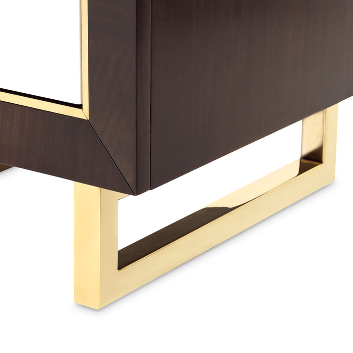 AICO Furniture - Belmont Place Vanity Desk in Espresso - N9085058SA-409 - GreatFurnitureDeal