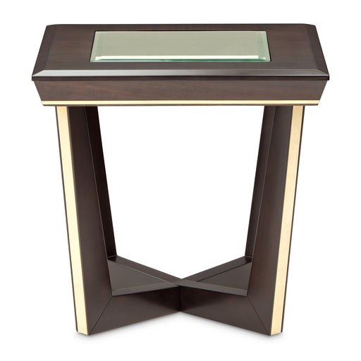 AICO Furniture - Belmont Place End Table in Espresso - N9085202-409 - GreatFurnitureDeal
