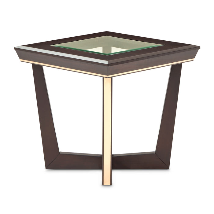 AICO Furniture - Belmont Place End Table in Espresso - N9085202-409 - GreatFurnitureDeal