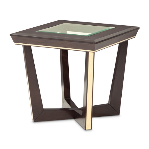 AICO Furniture - Belmont Place End Table in Espresso - N9085202-409 - GreatFurnitureDeal