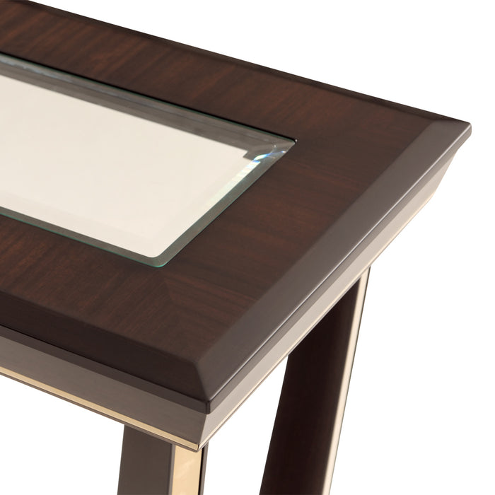 AICO Furniture - Belmont Place Console Table in Espresso - N9085223-409 - GreatFurnitureDeal