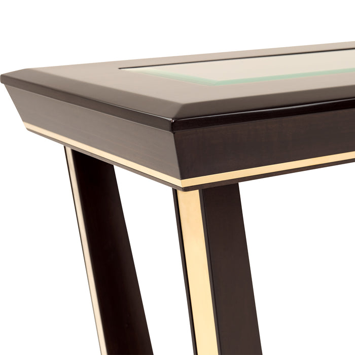 AICO Furniture - Belmont Place Console Table in Espresso - N9085223-409 - GreatFurnitureDeal