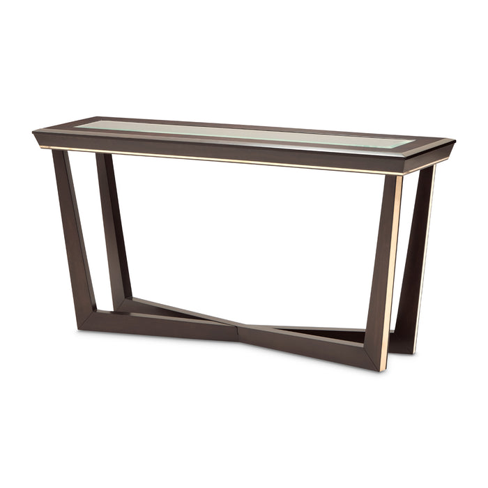 AICO Furniture - Belmont Place Console Table in Espresso - N9085223-409 - GreatFurnitureDeal