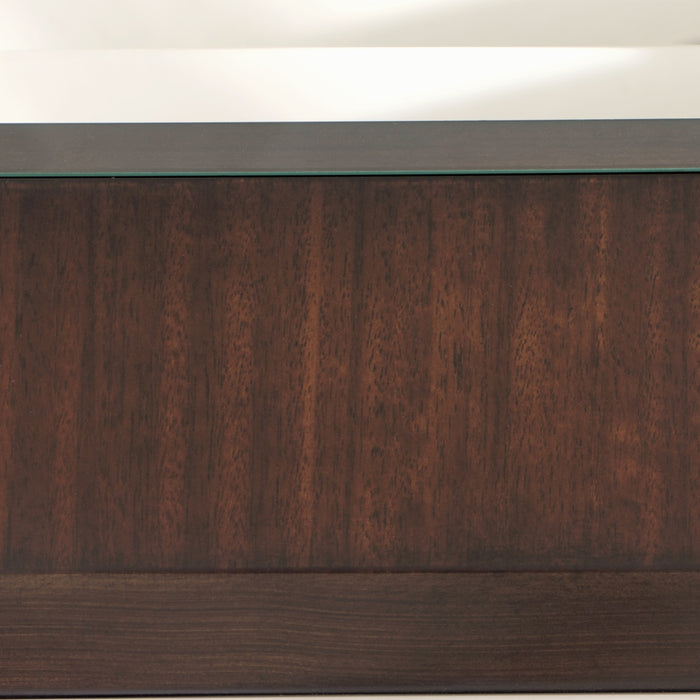 AICO Furniture - Belmont Place Console Table in Espresso - N9085223-409 - GreatFurnitureDeal
