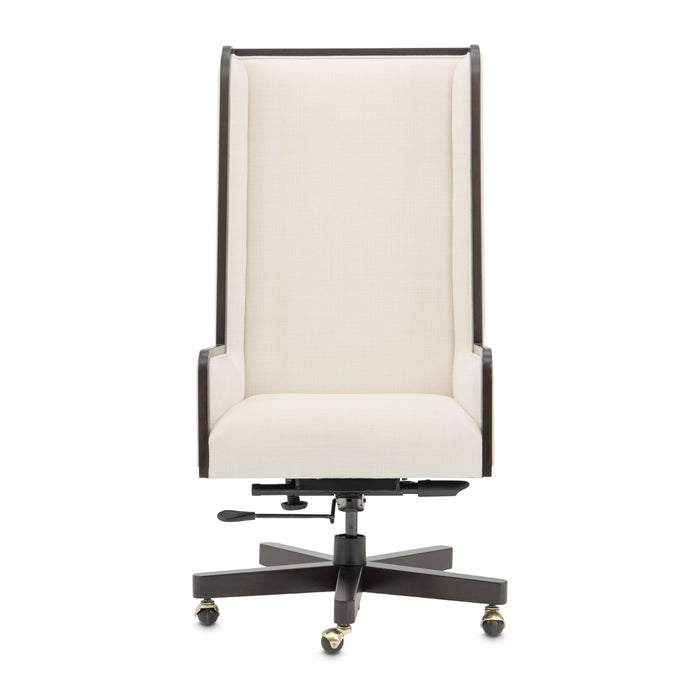 AICO Furniture - Belmont Place Swivel Desk Chair in Espresso - N9085245-409