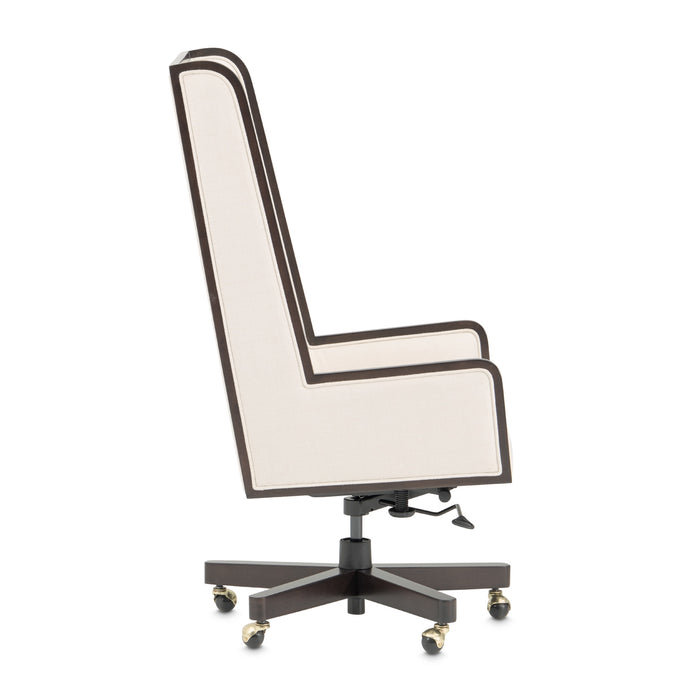 AICO Furniture - Belmont Place Swivel Desk Chair in Espresso - N9085245-409