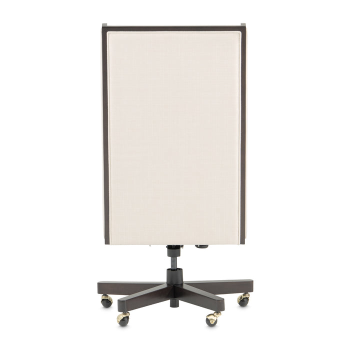 AICO Furniture - Belmont Place Swivel Desk Chair in Espresso - N9085245-409