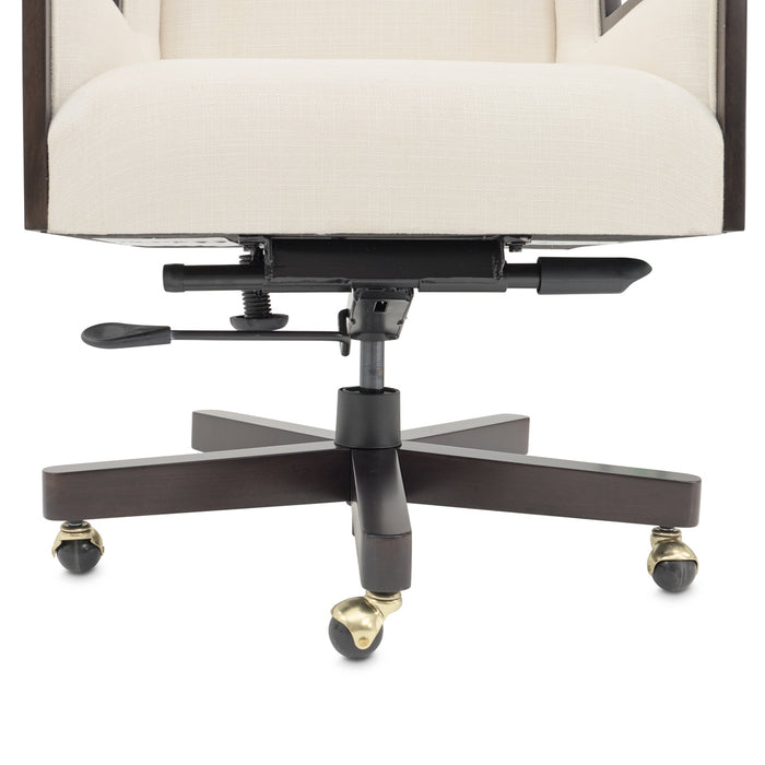 AICO Furniture - Belmont Place Swivel Desk Chair in Espresso - N9085245-409