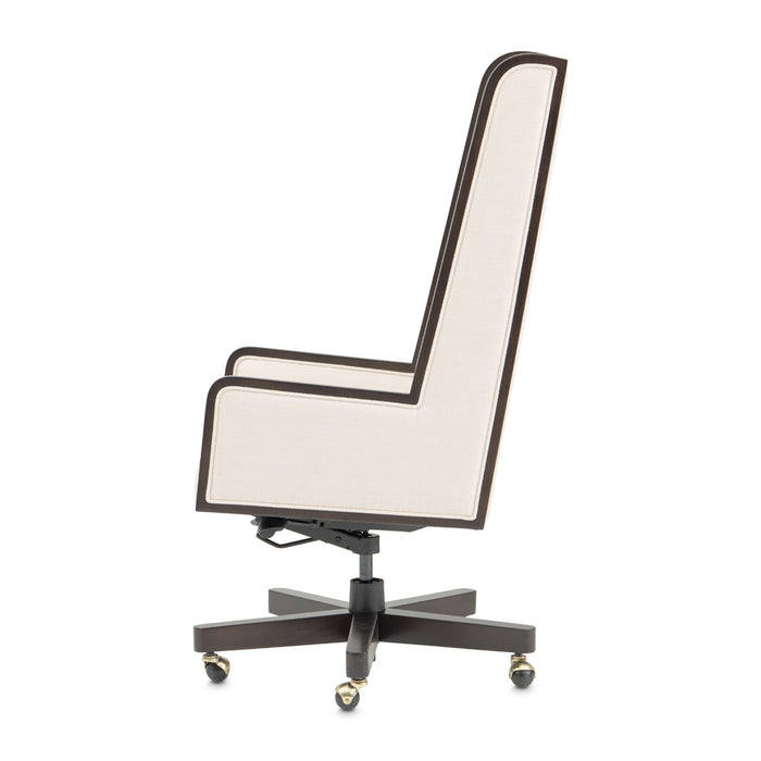 AICO Furniture - Belmont Place Swivel Desk Chair in Espresso - N9085245-409