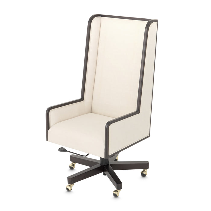 AICO Furniture - Belmont Place Swivel Desk Chair in Espresso - N9085245-409