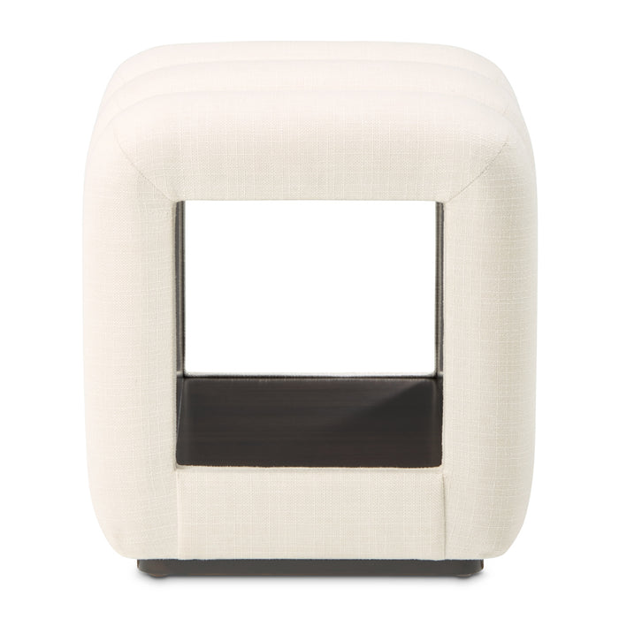 AICO Furniture - Belmont Place Vanity Bench in Cream/Espresso - N9085804-409 - GreatFurnitureDeal