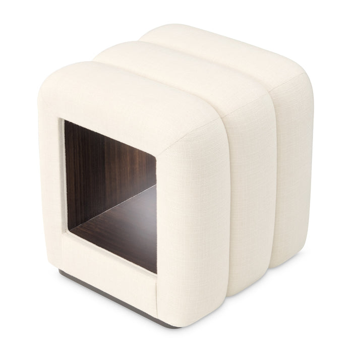 AICO Furniture - Belmont Place Vanity Bench in Cream/Espresso - N9085804-409 - GreatFurnitureDeal